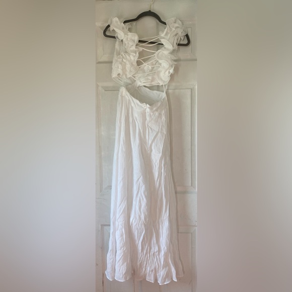 MADARA LACED BACK RUFFLE DRESS - Picture 8 of 9